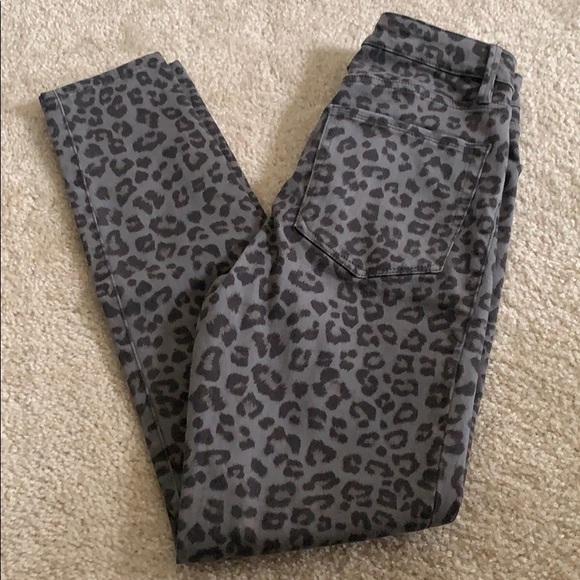GOOD AMERICAN good legs leopard print jeans - Picture 2 of 5